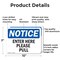 Signmission Enter Here Please Pull, 10 in W x Rectangle, Aluminum OS-2PACK-NS-A-710-L-12071 - alternate 5